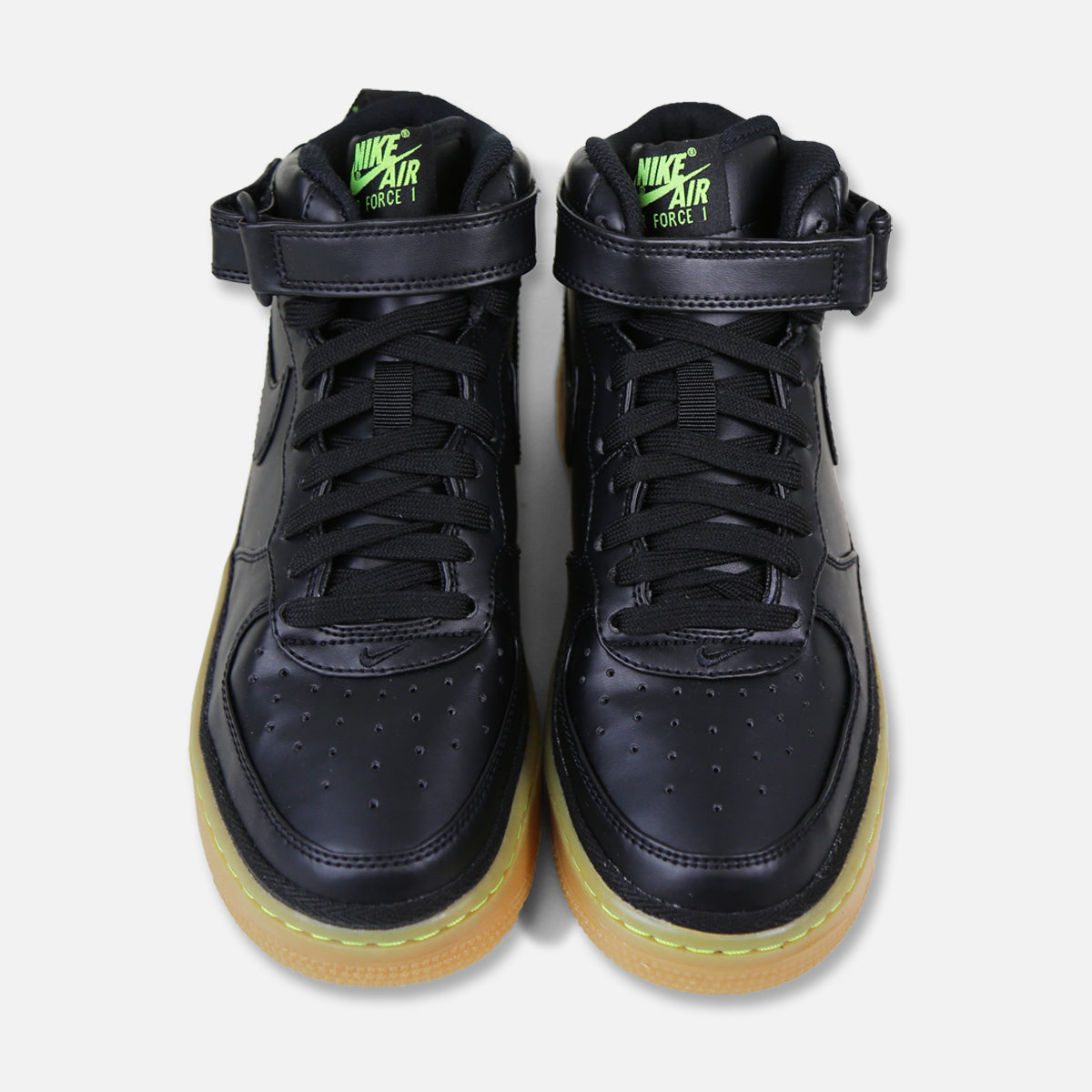 Nike Air Force 1 Mid LV8 Grade-School (Black/Gum)