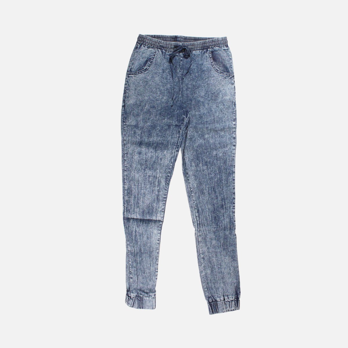 Red Fox Acid Washed Denim Jogger